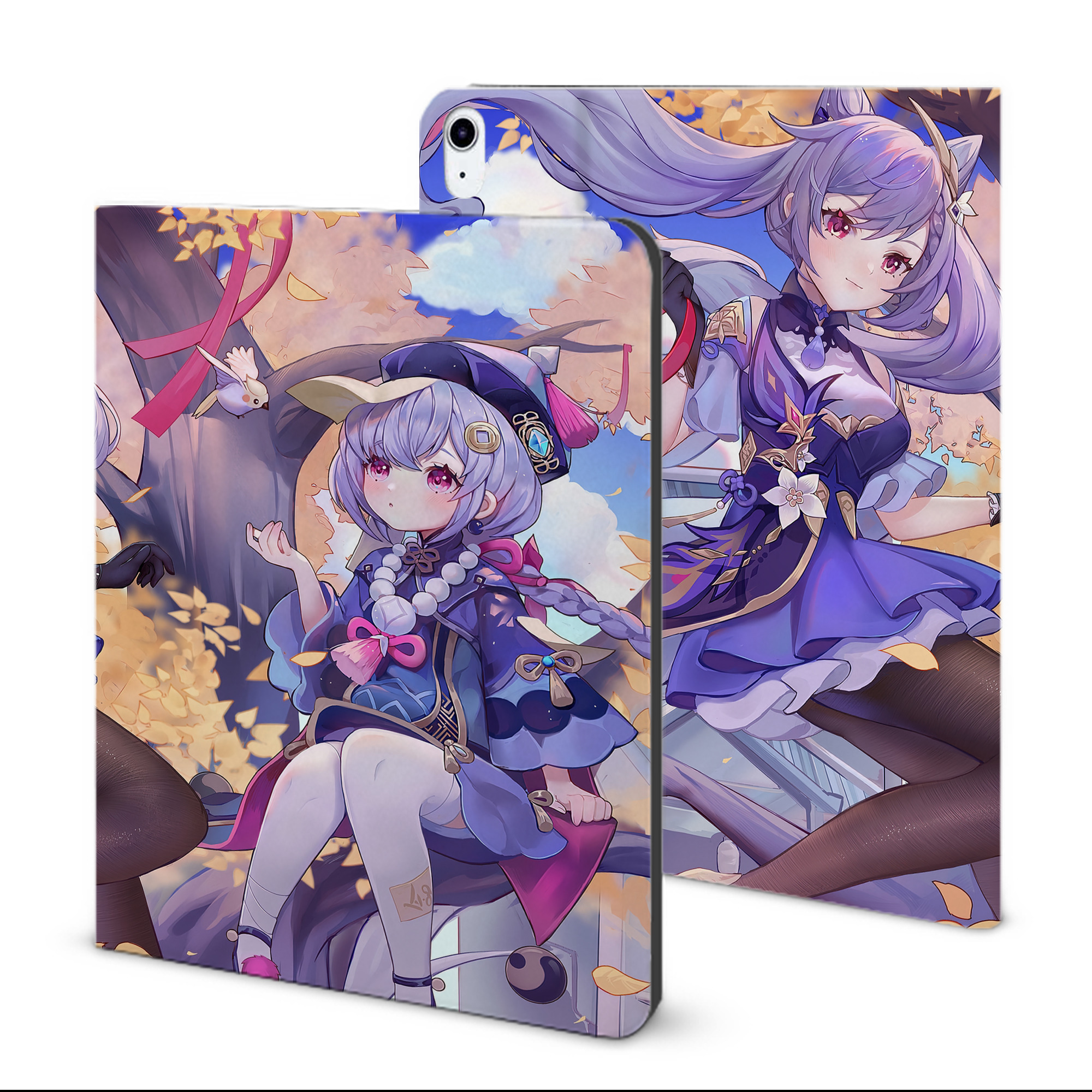 げんし神 genshin IPad ケース ブック型 PUレザー TPU 耐衝撃 軽量 薄型 ペン収納なし 全面保護 IPad 各モデル対応